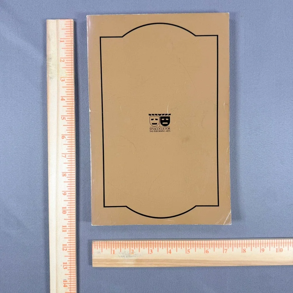 Synagogue Performing Arts Sabbath  Festivals Prayerbook Softcover 1970s Judaica